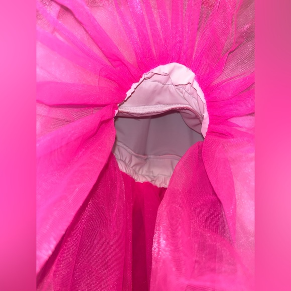 XSC WEISSMAN White & Pink Polka Dot Dance Wear Costume Apron Dress NWOT - Picture 7 of 12